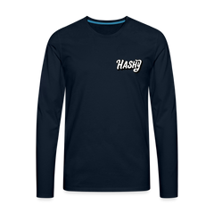 Men's Premium Long Sleeve T-Shirt - deep navy