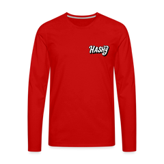 Men's Premium Long Sleeve T-Shirt - red