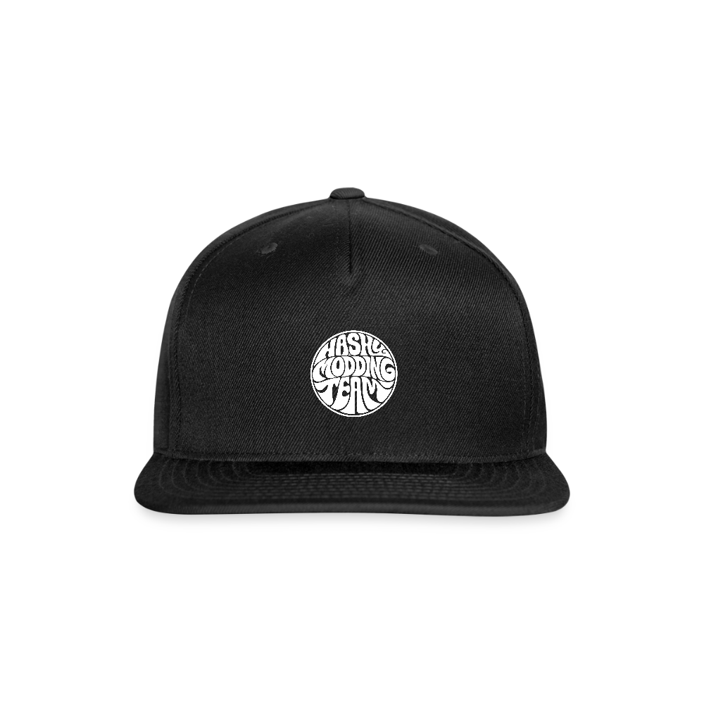 Snapback Baseball Cap - black