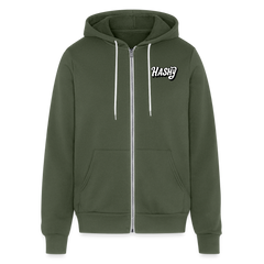 Unisex Full Zip Hoodie - military green